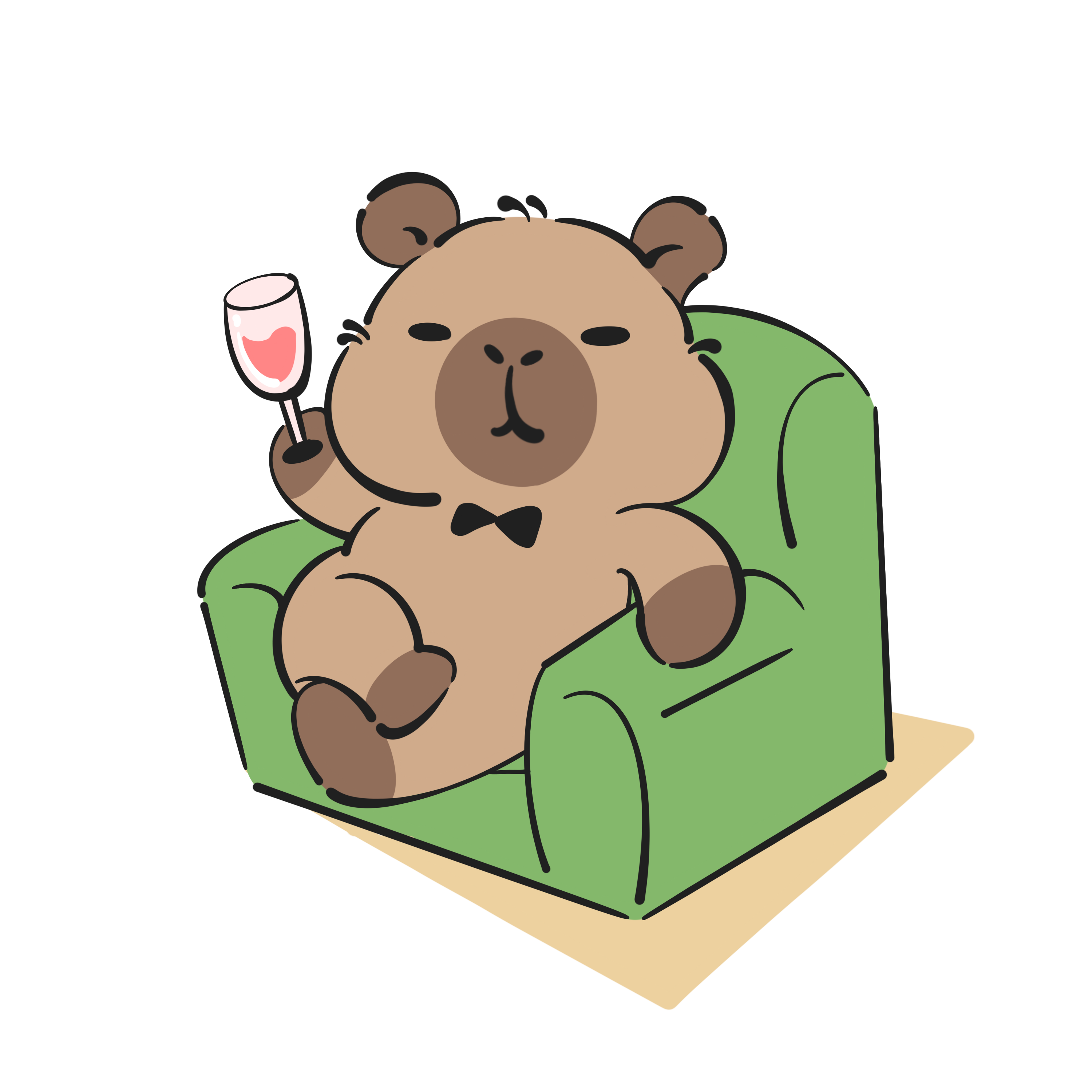 Sitting bear